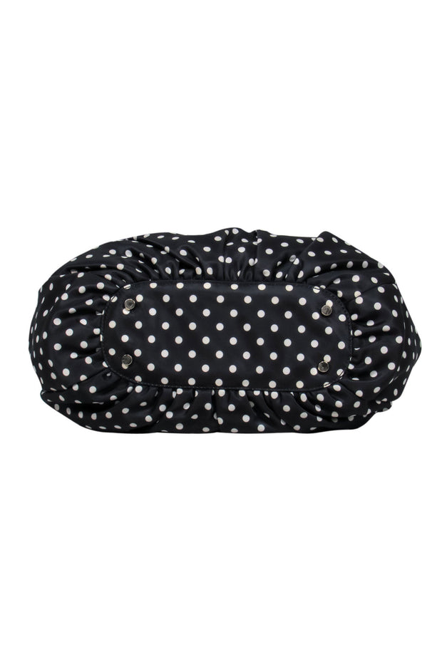 Current Boutique-Kate Spade - Black & White Polka dot Top Handle Shoulder Bag