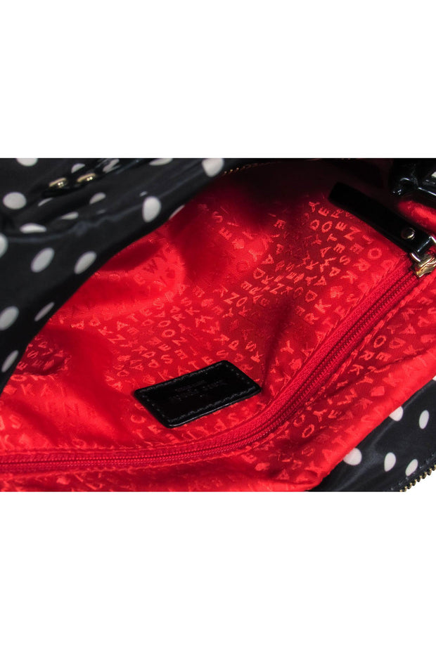 Current Boutique-Kate Spade - Black & White Polka dot Top Handle Shoulder Bag