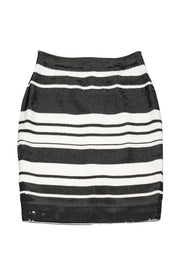 Current Boutique-Kate Spade - Black & White Sequin Pencil Skirt Sz 0
