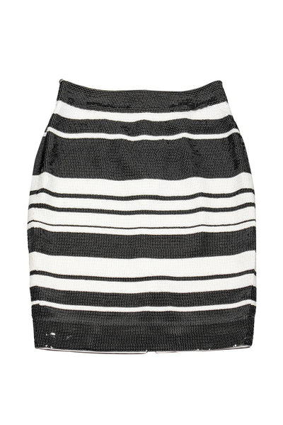Current Boutique-Kate Spade - Black & White Sequin Pencil Skirt Sz 0