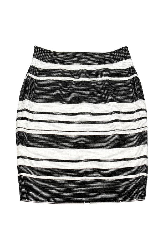 Current Boutique-Kate Spade - Black & White Sequin Pencil Skirt Sz 0