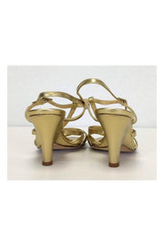 Current Boutique-Kate Spade - Gold Strappy Heels Sz 6