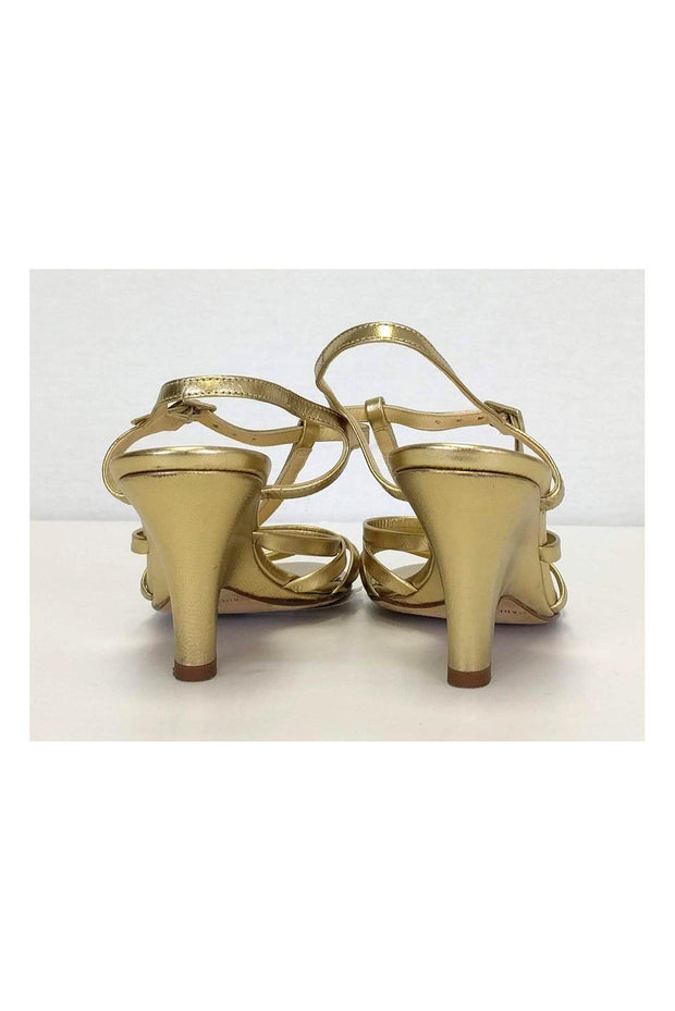Current Boutique-Kate Spade - Gold Strappy Heels Sz 6