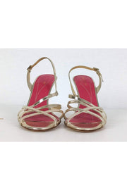 Current Boutique-Kate Spade - Gold Strappy Heels Sz 8