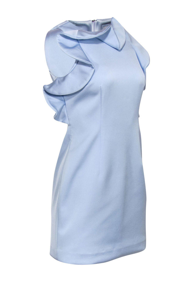 Current Boutique-Keepsake - Baby Blue Sleeveless Bodycon Dress w/ Ruffle Top Sz M