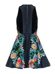 Current Boutique-Keepsake - Navy A-Line Floral Printed Dress Sz XS/S