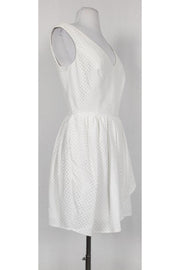 Current Boutique-Keepsake - White Eyelet Fit N Flare Dress Sz M