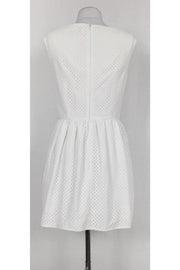 Current Boutique-Keepsake - White Eyelet Fit N Flare Dress Sz M