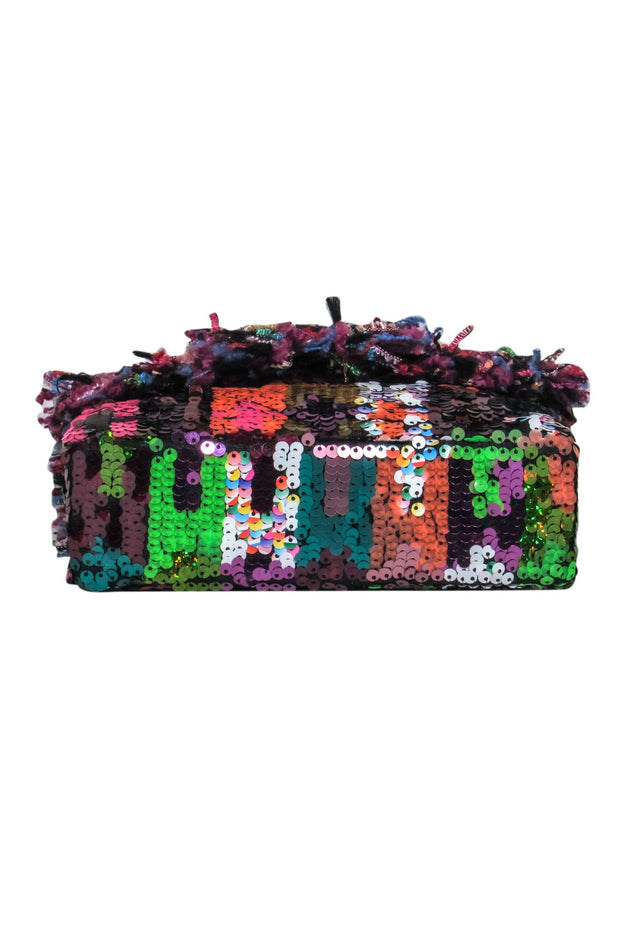 Current Boutique-Kurt Geiger - Pink & Multicolor Tweed & Sequin Crossbody Bag