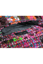 Current Boutique-Kurt Geiger - Pink & Multicolor Tweed & Sequin Crossbody Bag