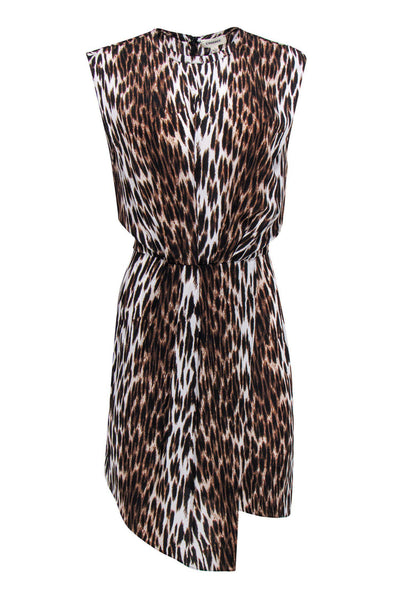 Current Boutique-L'Agence - Leopard Print Asymmetrical Dress Sz 8