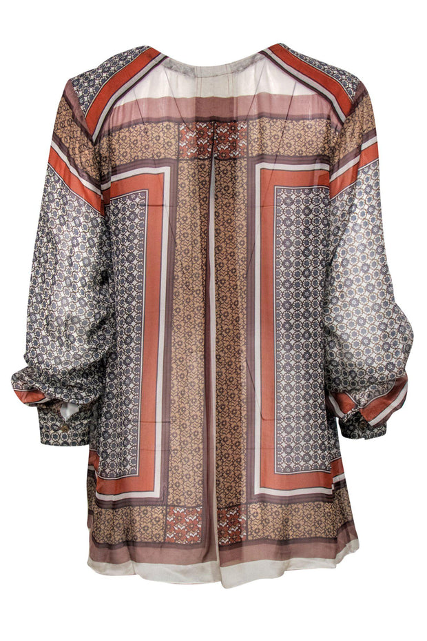 Current Boutique-L'Agence - Silk Floral Print Blouse Sz 2