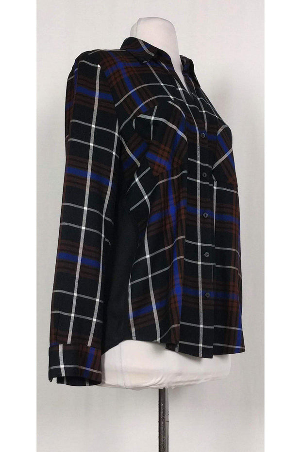 Current Boutique-L'Agence - Multi Plaid Denise Shirt Sz XS