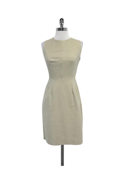 Current Boutique-L'Agence - Khaki Cross Open Back Dress Sz 6