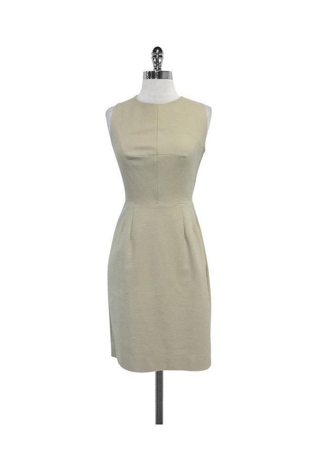 Current Boutique-L'Agence - Khaki Cross Open Back Dress Sz 6