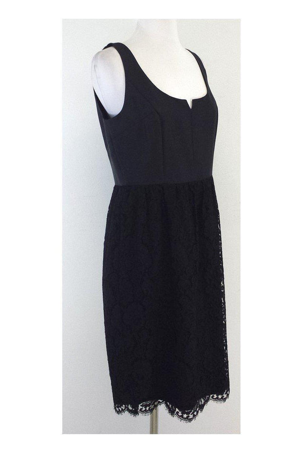 Current Boutique-L.K. Bennett - Peppa Black Lace Dress Sz 8