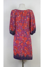Current Boutique-L.O.C.T - Multicolor Floral Print Shift Dress Sz 2