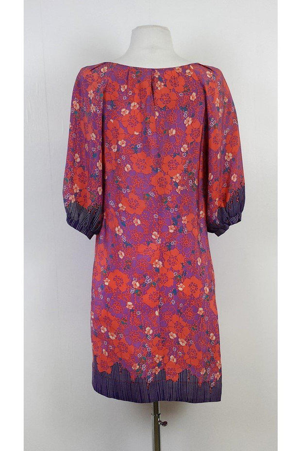 Current Boutique-L.O.C.T - Multicolor Floral Print Shift Dress Sz 2