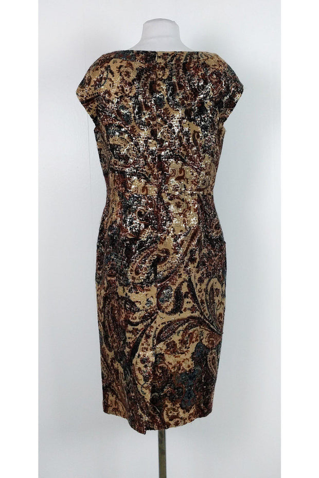Current Boutique-Lafayette 148 - Multicolor Embroidered Dress Sz 10
