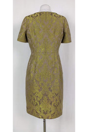 Current Boutique-Lafayette 148 - Gold Jacquard Dress Sz 6