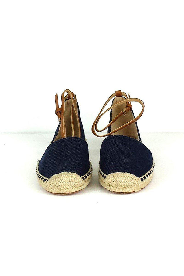 Current Boutique-Lafayette 148 - Belia Denim D'Orsay Espadrille Sz 7.5