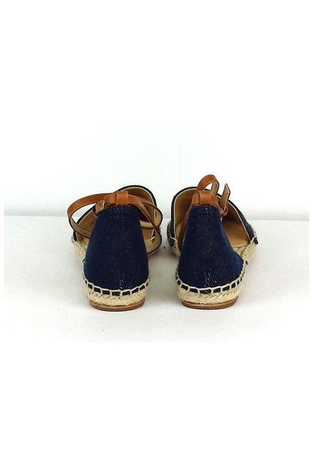 Current Boutique-Lafayette 148 - Belia Denim D'Orsay Espadrille Sz 7.5