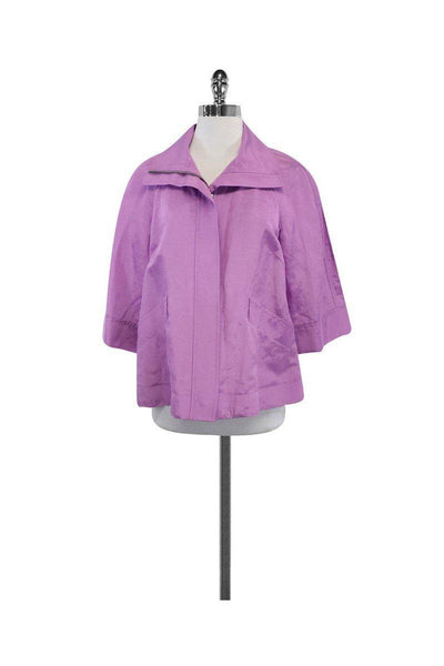 Current Boutique-Lafayette 148 - Violet Cropped Sleeve Jacket Sz 6