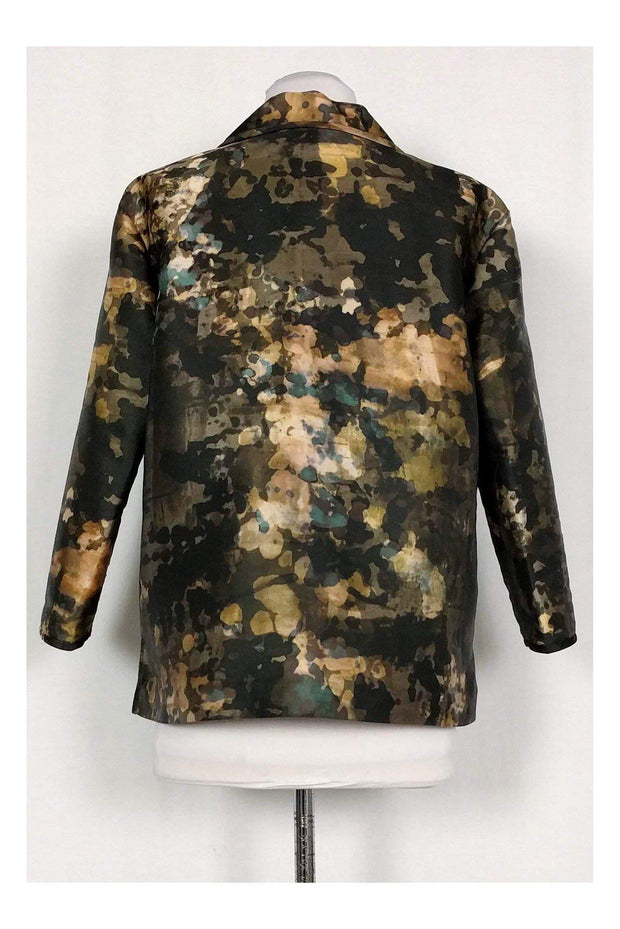 Current Boutique-Lafayette 148 - Multicolor Abstract Print Jacket Sz S