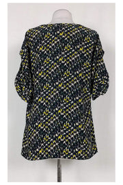 Current Boutique-Lafayette 148 - Multicolor Silk Blouse Sz 6