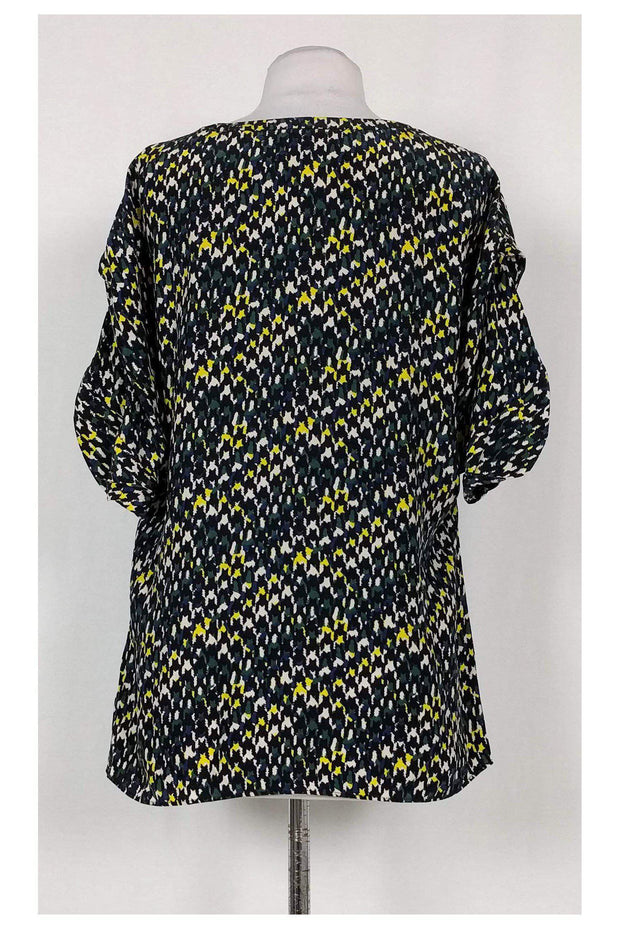 Current Boutique-Lafayette 148 - Multicolor Silk Blouse Sz 6