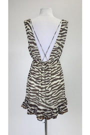 Current Boutique-LaROK - Brown & Tan Animal Print Dress Sz S