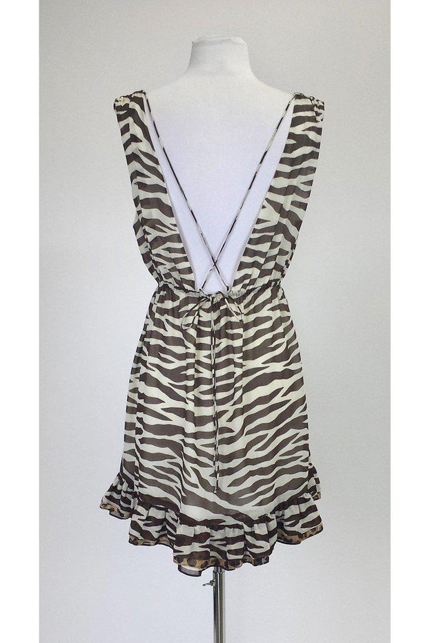 Current Boutique-LaROK - Brown & Tan Animal Print Dress Sz S