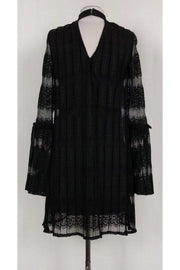 Current Boutique-Laundry by Shelli Segal - Black Lace Pleated Dress Sz 0