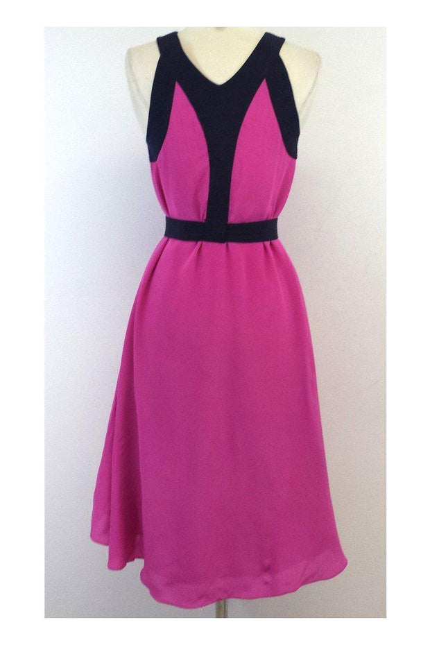 Current Boutique-Leifsdottir - Montcada Navy & Fuchsia High Low Dress Sz 0