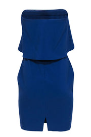 Current Boutique-Likely - Dark Blue Strapless "Driggs" Sheath Dress w/ Flounce Top Sz 2