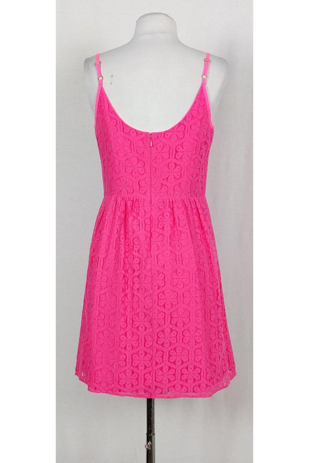 Current Boutique-Lilly Pulitzer - Hot Pink Lace Dress Sz 6