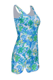 Current Boutique-Lilly Pulitzer - Blue & Multicolor Fruity Floral Print Mini Dress Sz XXS