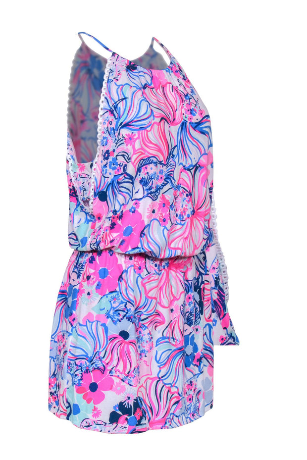 Current Boutique-Lilly Pulitzer - Hot Pink Print "Gianna" Skort Romper Sz S