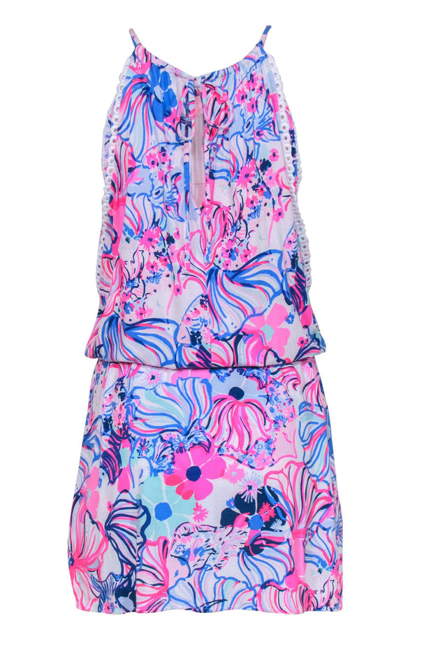Current Boutique-Lilly Pulitzer - Hot Pink Print "Gianna" Skort Romper Sz S