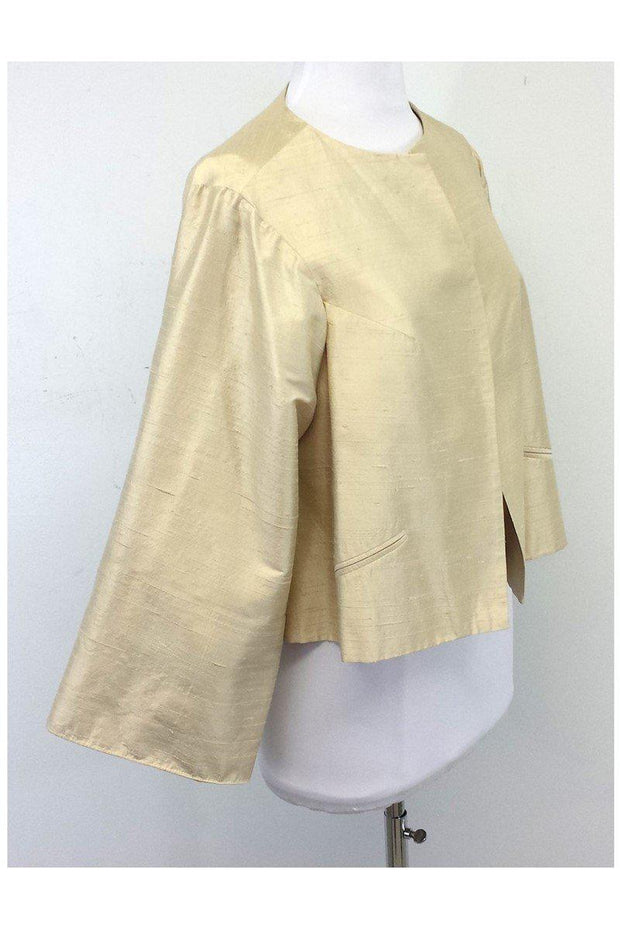 Current Boutique-Lorain Croft - Cream Silk Jacket Sz S