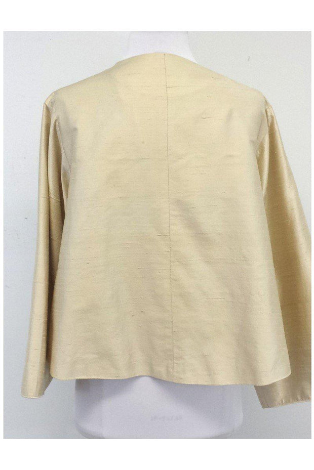 Current Boutique-Lorain Croft - Cream Silk Jacket Sz S