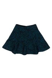 Current Boutique-Lovers + Friends - Teal Lace Miniskirt Sz S