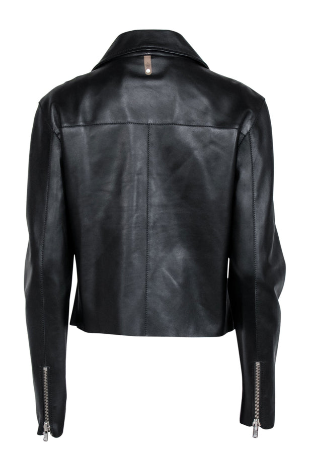 Current Boutique-Mackage - Black Genuine Leather Moto Style Jacket Sz M