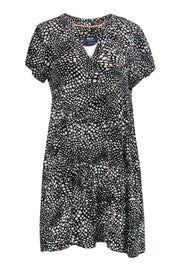 Current Boutique-Maeve - Black & White Dot Print Shift Dress Sz MP