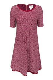 Current Boutique-Maeve - Red & White Textured Dress Sz M