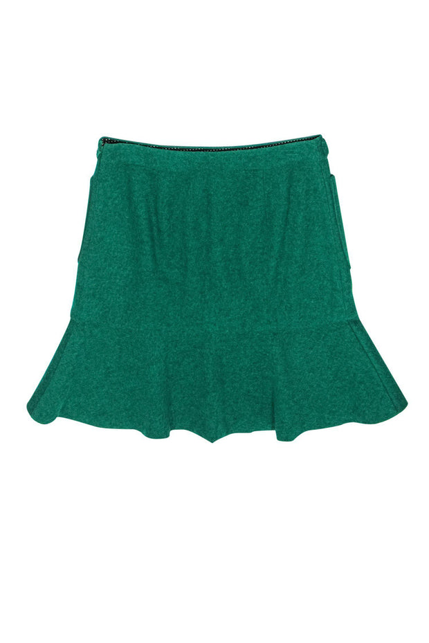 Current Boutique-Maeve - Green Wool Blend Flared Skirt Sz 6