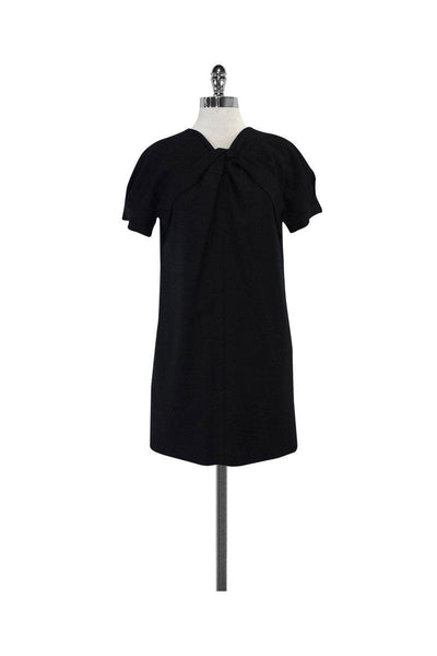 Current Boutique-Magaschoni - Black Short Sleeve Shift Dress Sz M