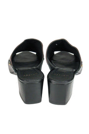 Current Boutique-Maiyet - Brown Leather Block Heel Mules Sz 10