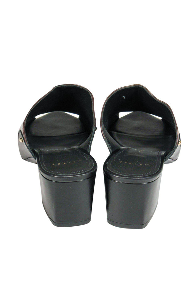 Current Boutique-Maiyet - Brown Leather Block Heel Mules Sz 10