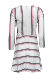 Current Boutique-Maje - Cream Striped Fit & Flare Dress Sz S